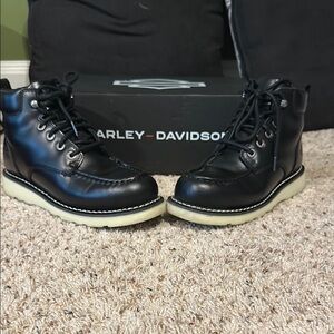 Harley-Davidson Black Riding Boots with Sturdy and comfortable Soles